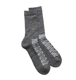 MIIKO DESIGN Chaussettes en mérinos pour adultes "Louhi" gris