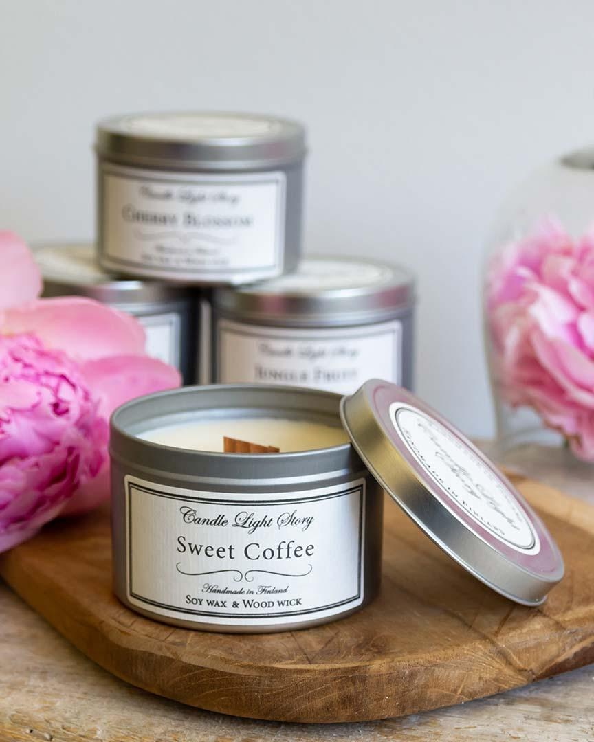 CANDLE LIGHT STORY Sojawachs-Kerze  Sweet Coffee