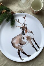 ROUTALA DESIGN Wooden tray "Saura" D 35 cm