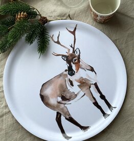 ROUTALA DESIGN Wooden tray "Saura" D 35 cm