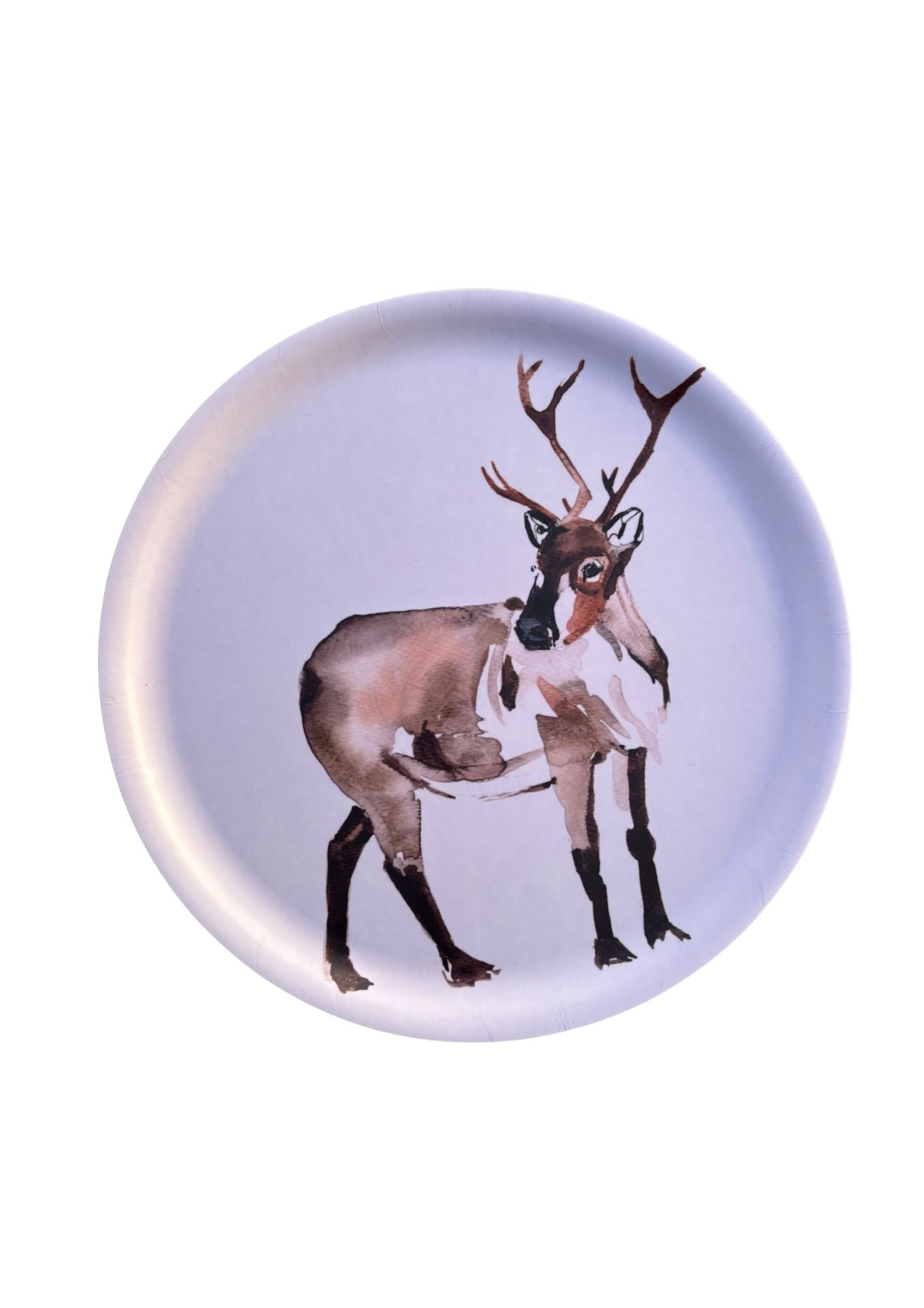 ROUTALA DESIGN Holz Tablett "Saura" D 35 cm