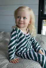 PaaPii Design Pyjama "Diagonal" grün-rosa