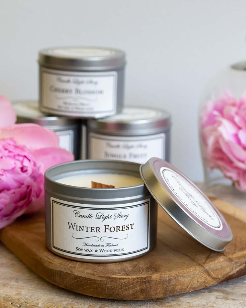 CANDLE LIGHT STORY Soy wax candle Winter Forest