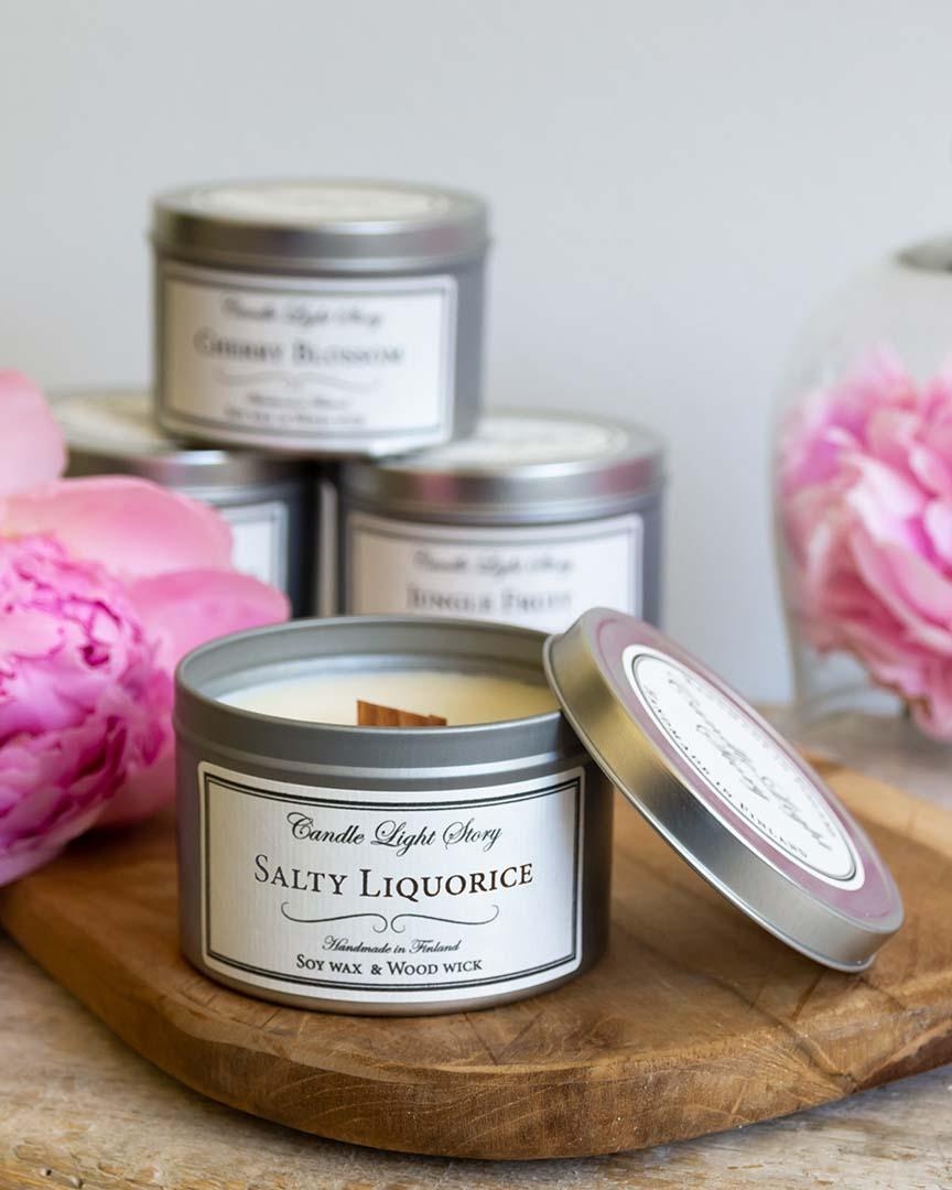 CANDLE LIGHT STORY Soy wax candle Salty Liquorice