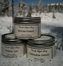 CANDLE LIGHT STORY Sojawachs-Kerze Winter Forest