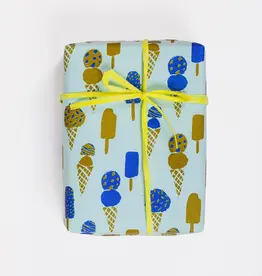 REGARO PAPIRO Ice Cream, Wrapping Paper set of 3