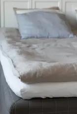 HEMPEA  Drap en chanvre beige non teint 90 x 200 x 30 cm