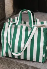 OMOM Einkaufstasche | Strandtasche | Tragetasche aus Bio-Baumwolle gestreift