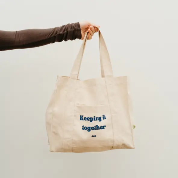 OMOM Organic Tote Bag Yoga - Keeping It Together