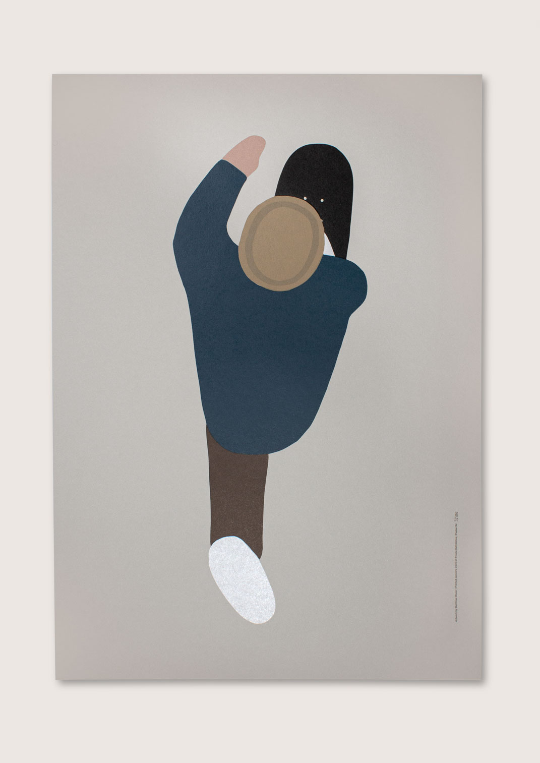 KOLLEGG Poster Skateboarder A1: 594 x 841mm