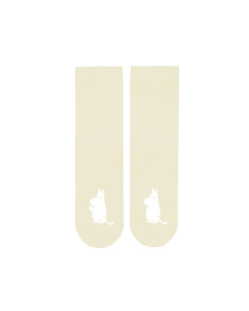 MOIKO DESIGN "Muumipeikko" Socken ecrufarben