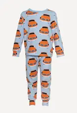 PaaPii Design Pyjama "Vintage Cars" blau/orange