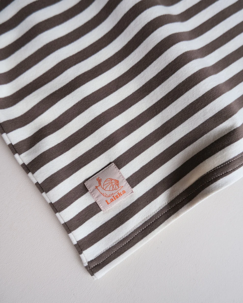 LAISKA EBBA Kinder Shirt hellbraun gestreift