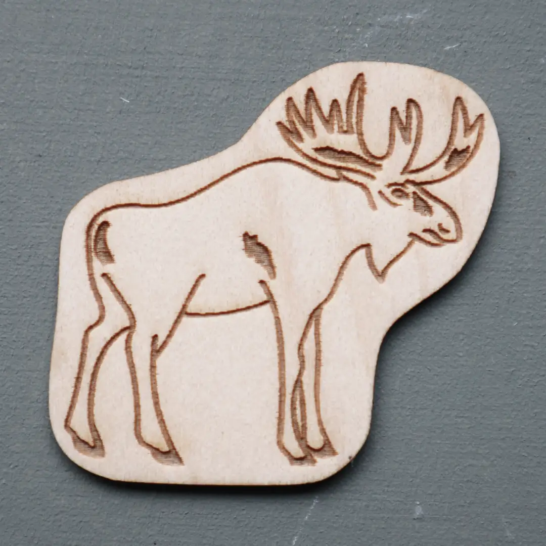 PAPURINO Wood Sticker Elk