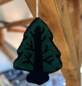 MUM'S Tannenbaum Wandteppich 20 x 25 cm