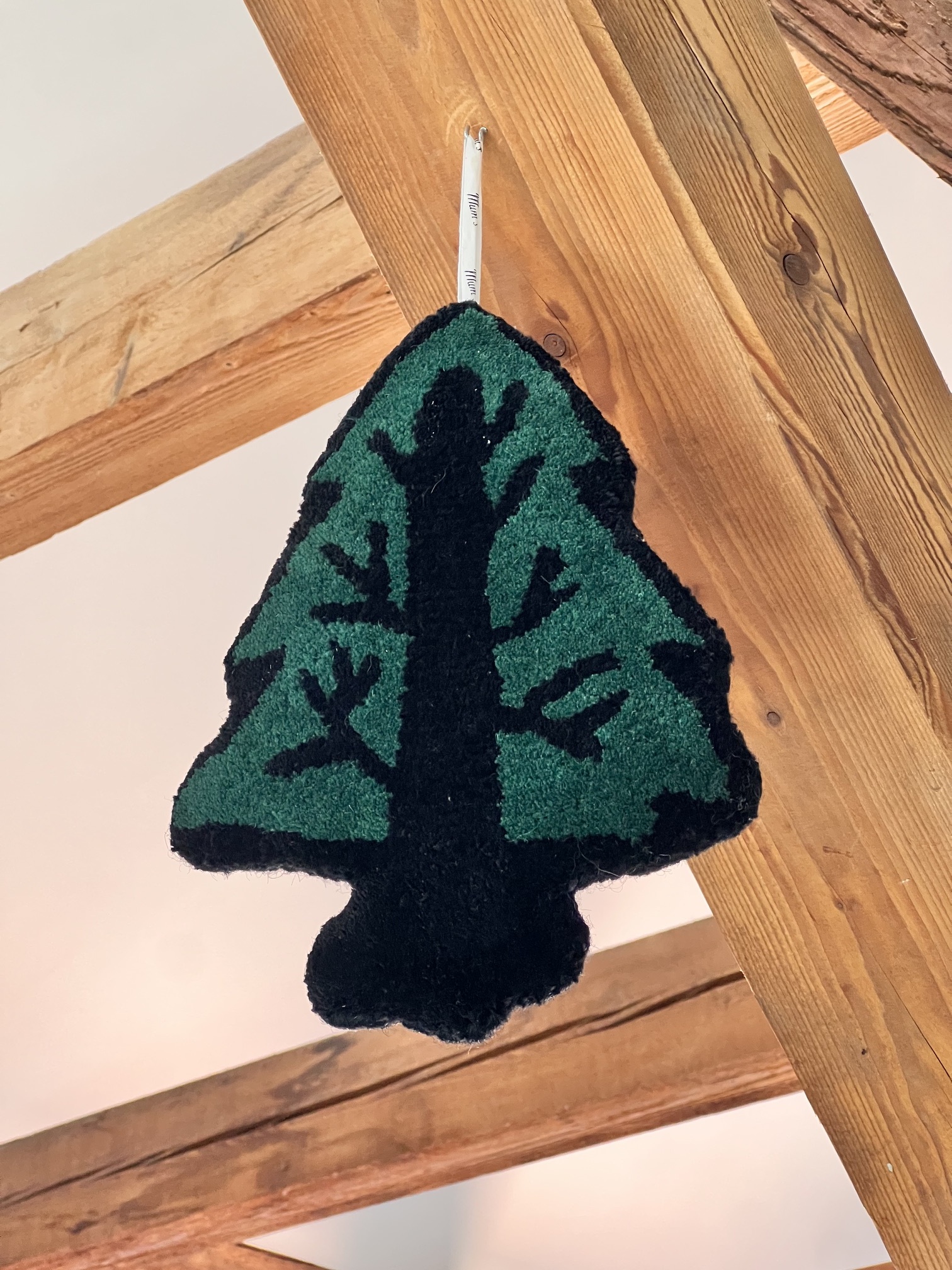 MUM'S Tannenbaum Wandteppich 20 x 25 cm