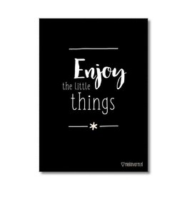 Poster A4 Enjoy the little things