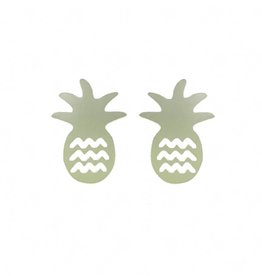 Stekertjes ananas zilverkleurig