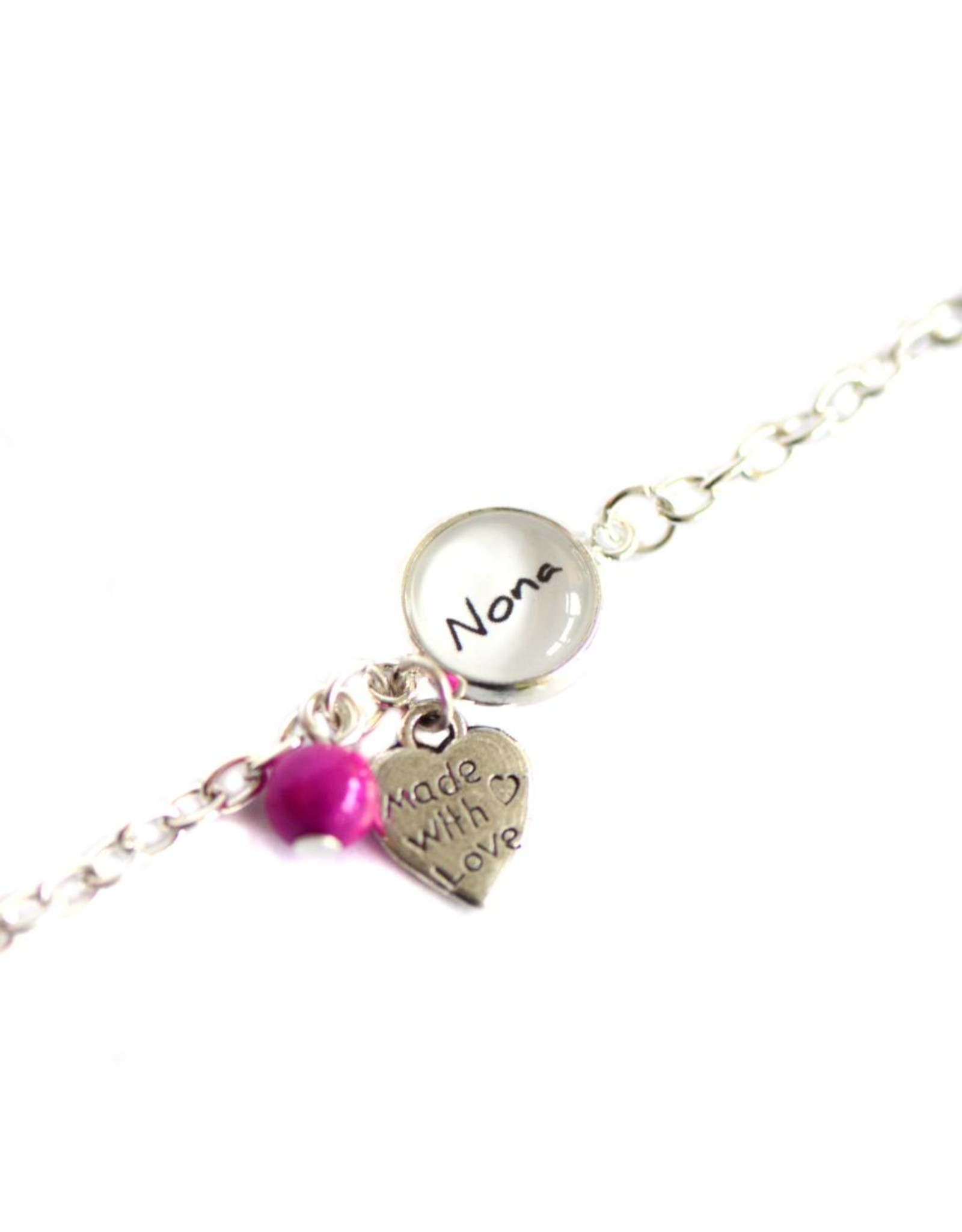 Perso armbandje Made with love