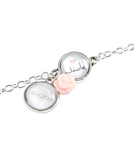 Perso armbandje dubbele ronde bubble