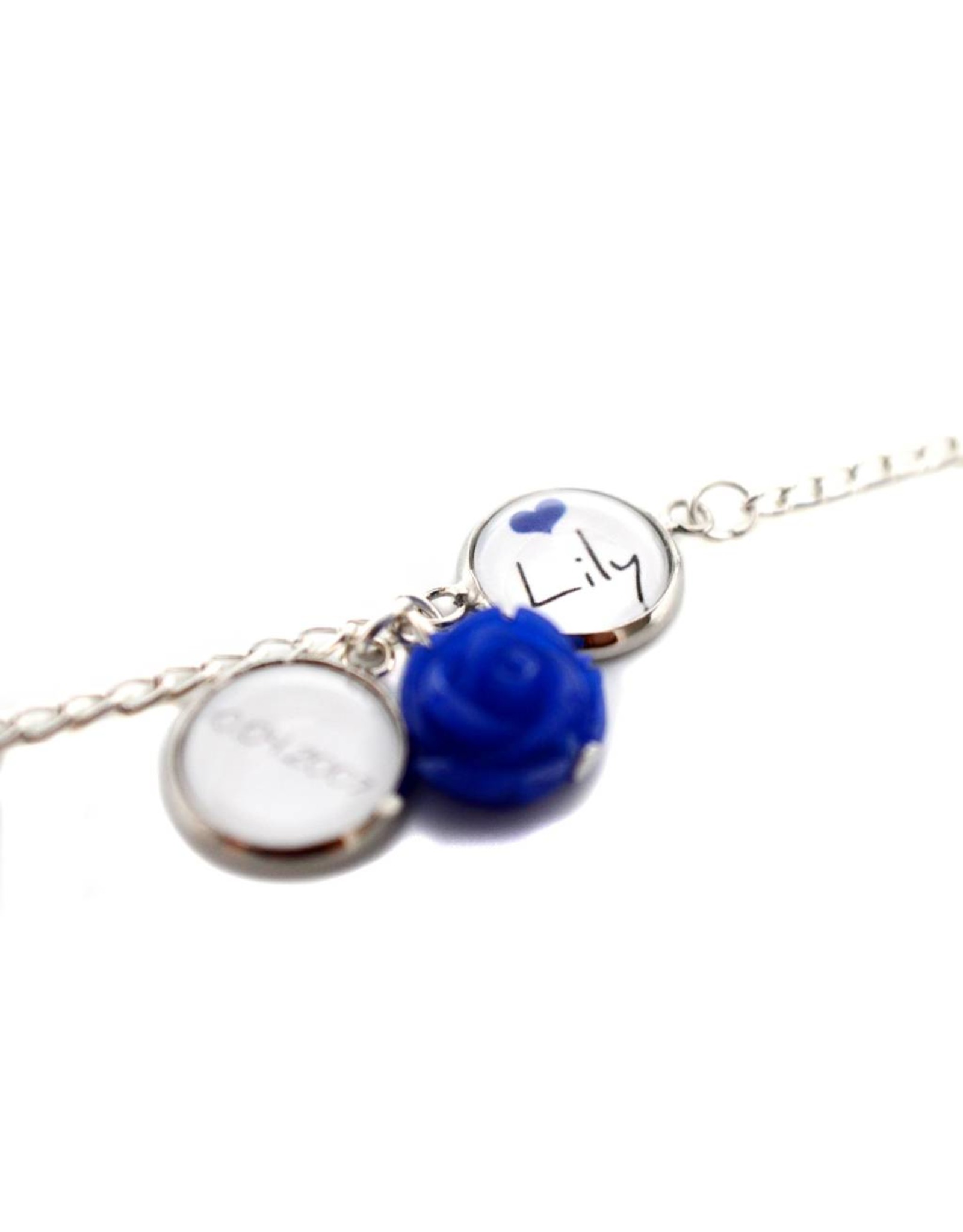 Perso armbandje dubbele ronde bubble