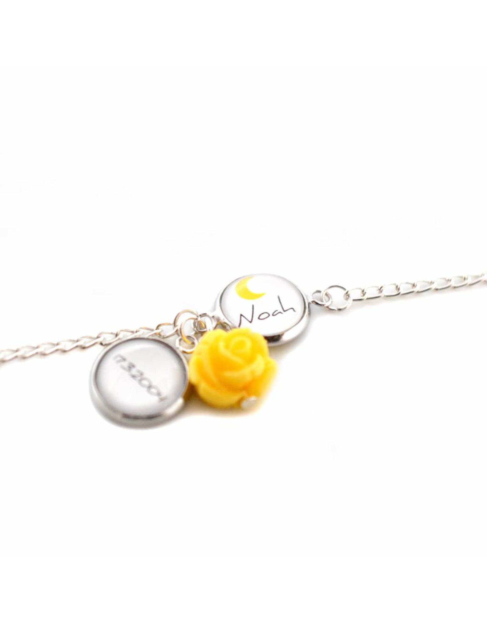 Perso armbandje dubbele ronde bubble
