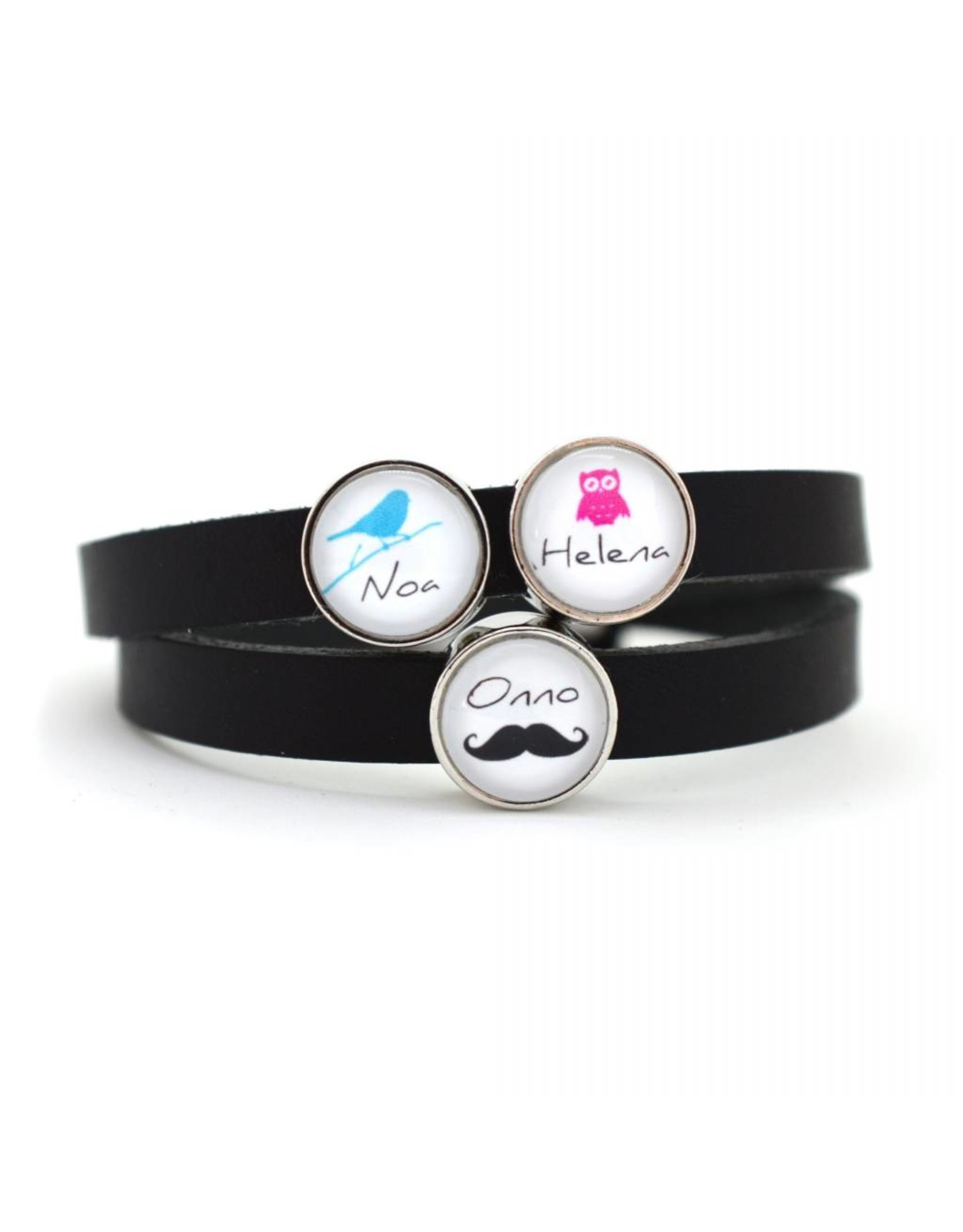 Perso dubbel armbandje leder