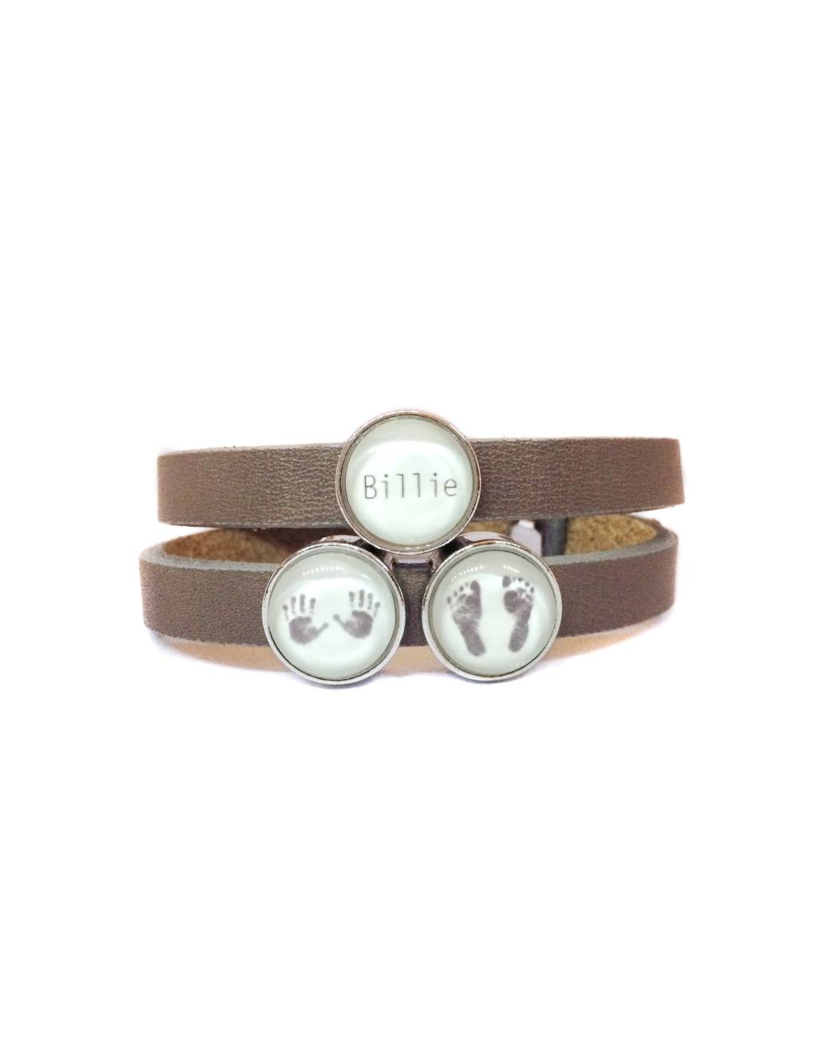 Perso dubbel armbandje leder