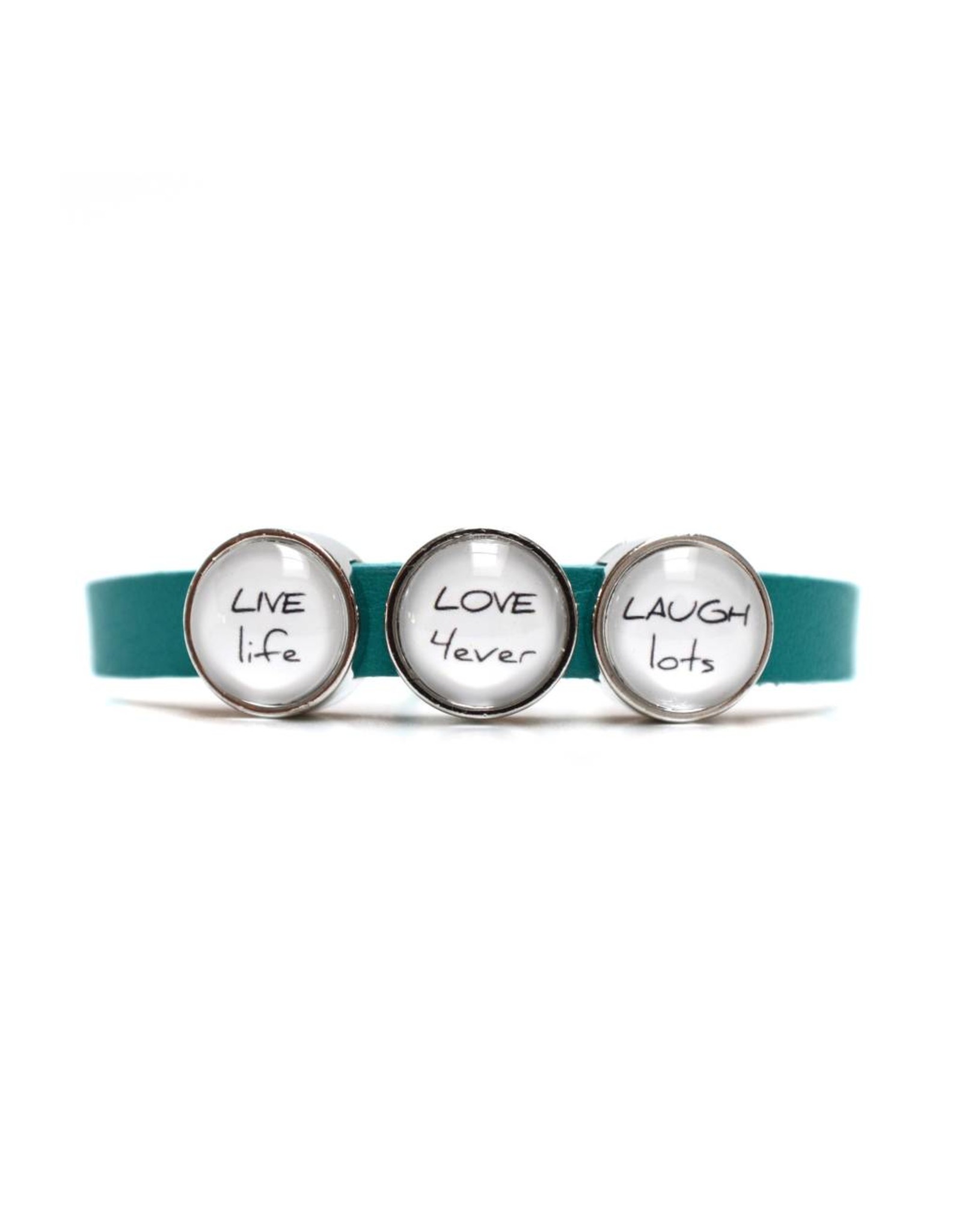 Perso lederen armbandje fijn