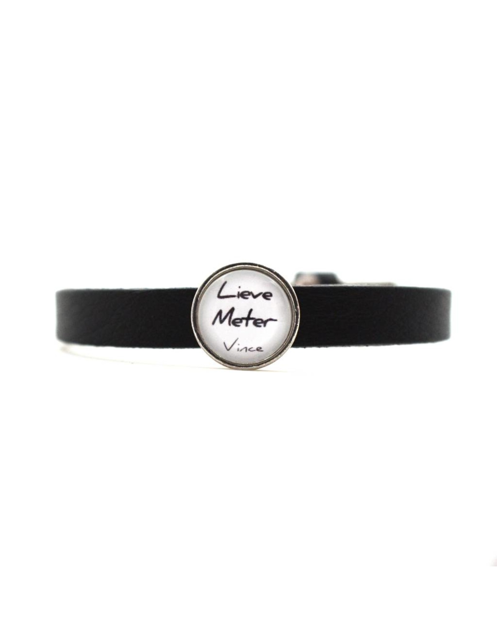 Perso lederen armbandje fijn