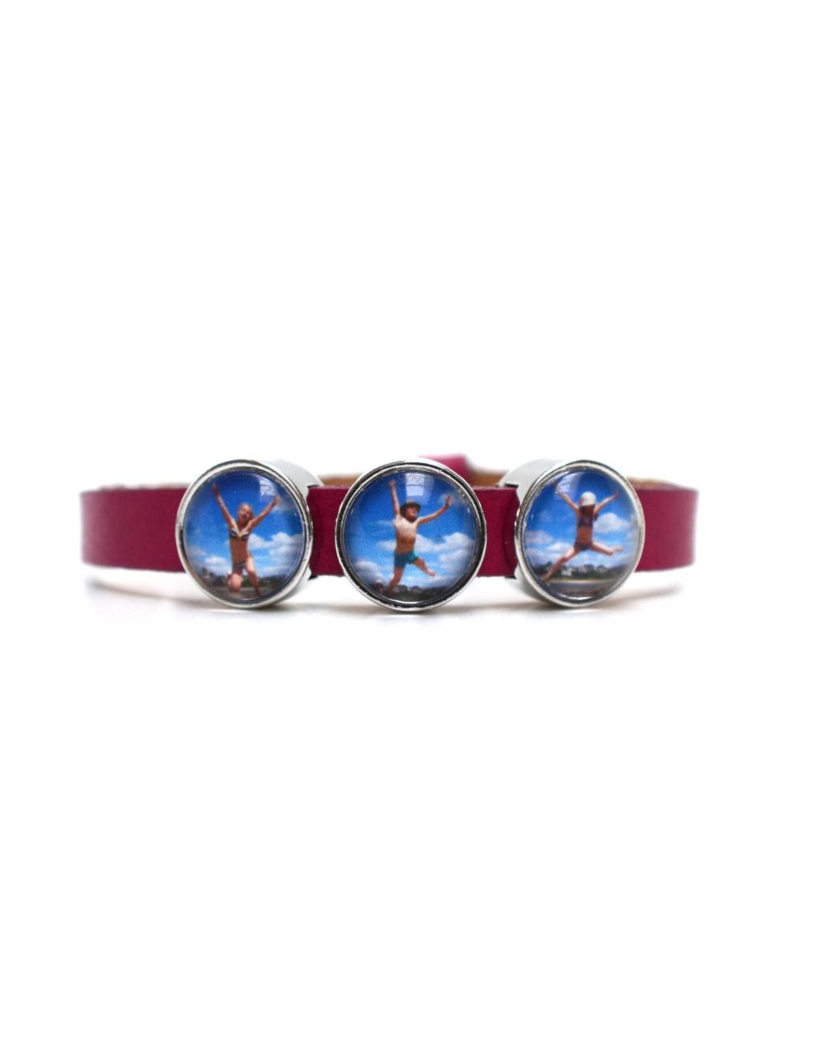 Perso lederen armbandje fijn
