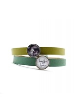 Perso lederen armbandje fijn