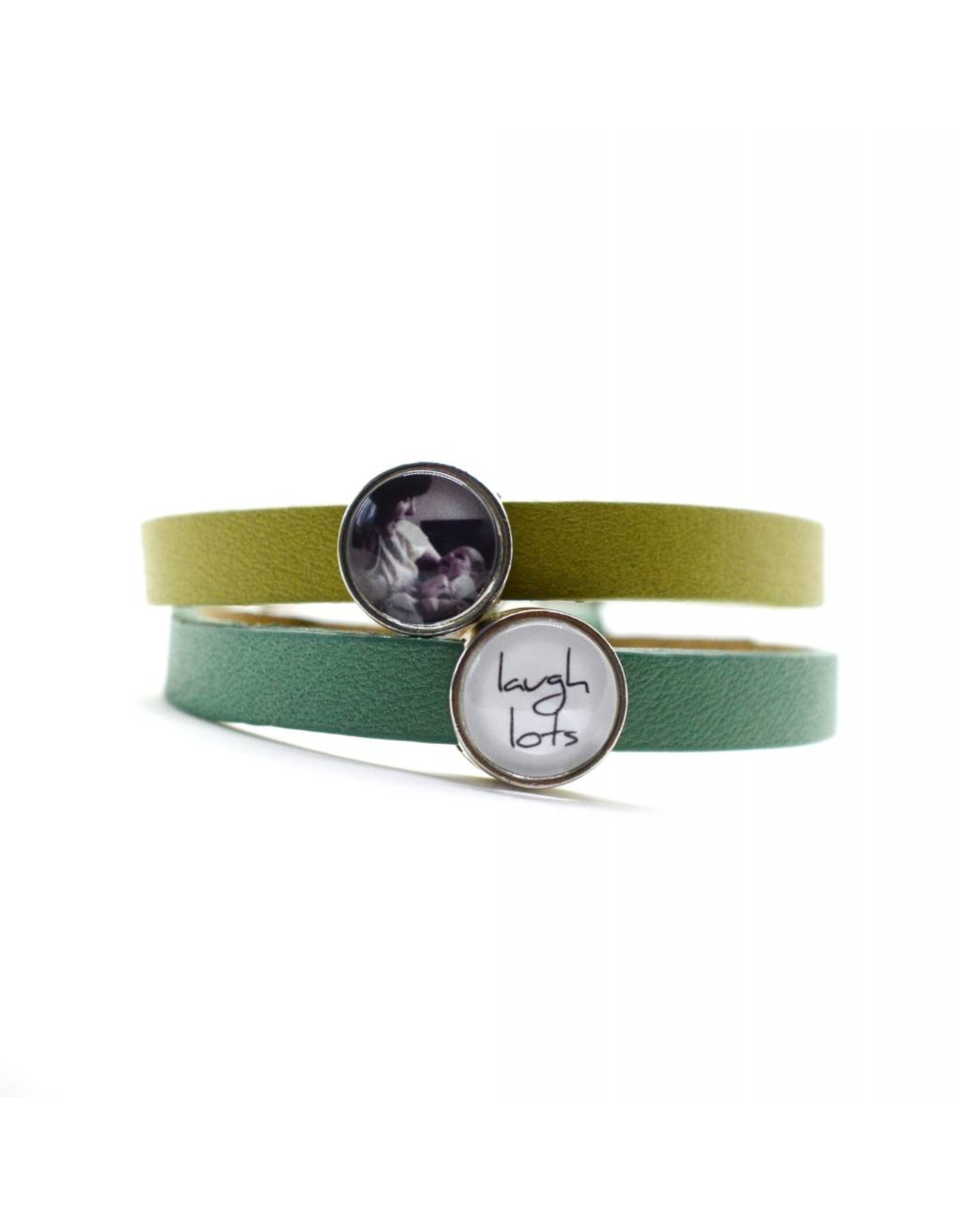 Perso lederen armbandje fijn