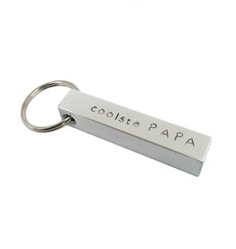 ALU sleutelhanger staafje breed