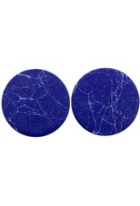 oorbEllen stekers plat 20mm marmer blauw