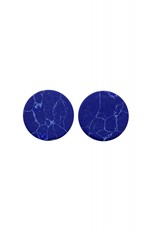 oorbEllen stekers plat 12mm marmer blauw