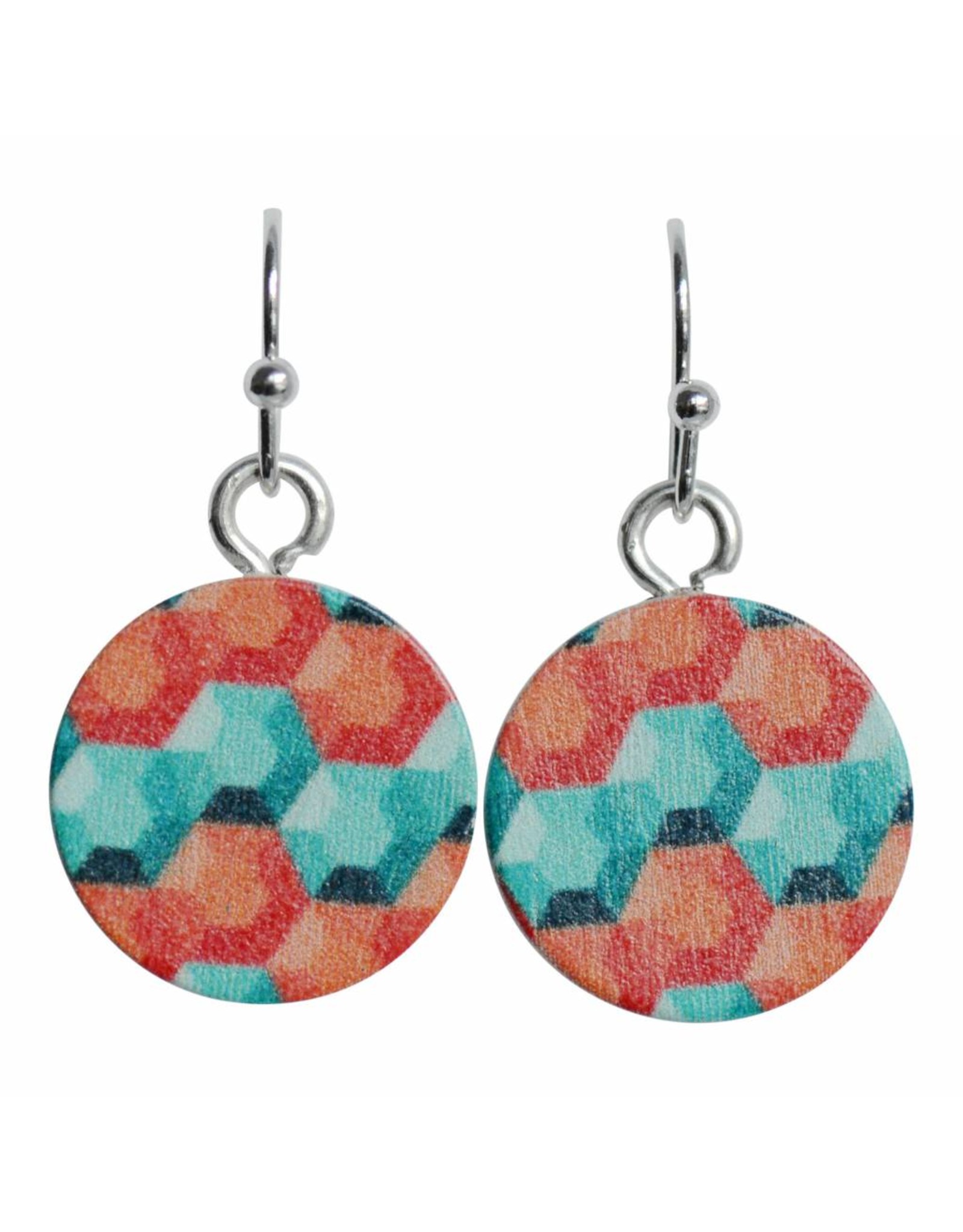 oorbEllen hout hangertjes grafisch
