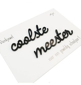 Quote 'coolste meester'