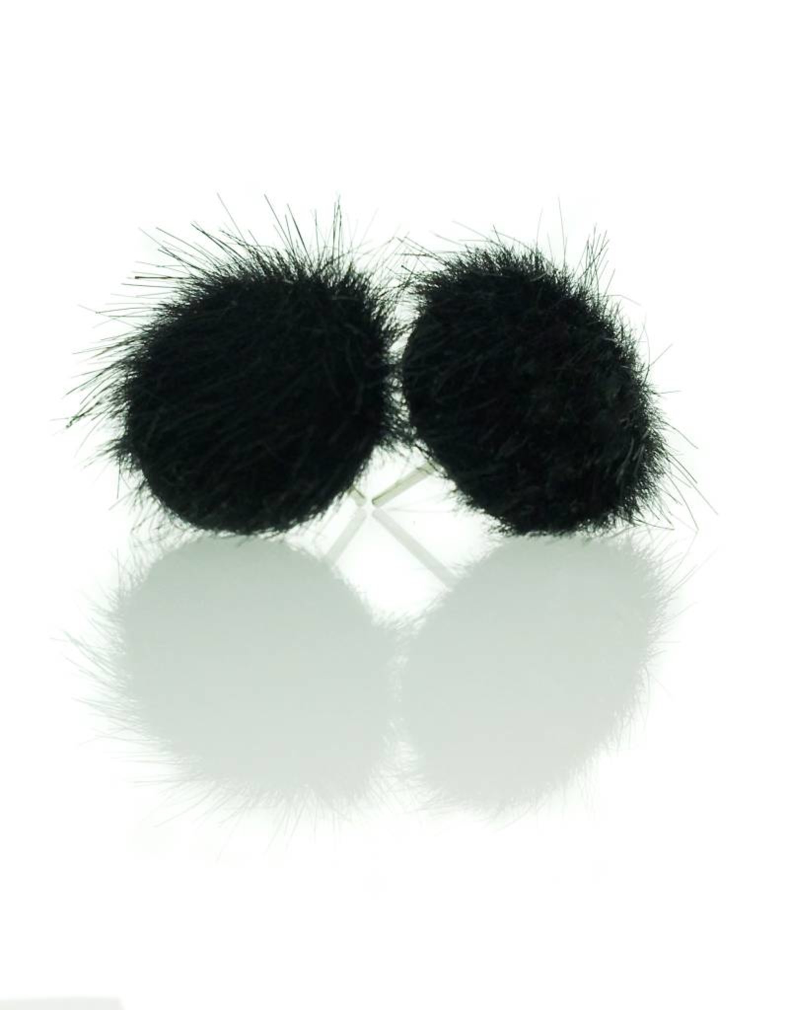 Stekers faux fur zwart