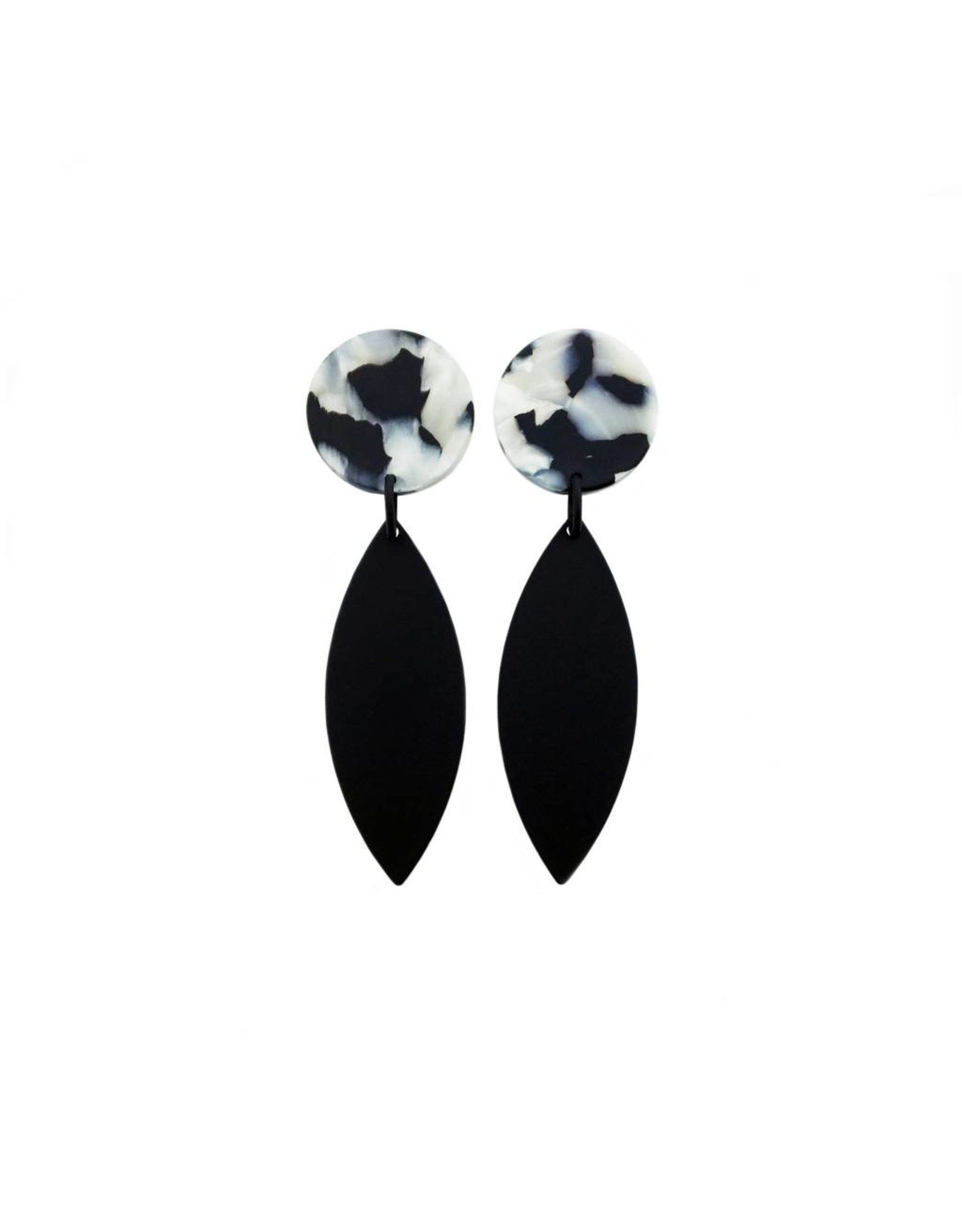 oorbEllen acryl 20mm wit blad