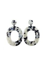 oorbEllen acryl 12mm wit rond breed