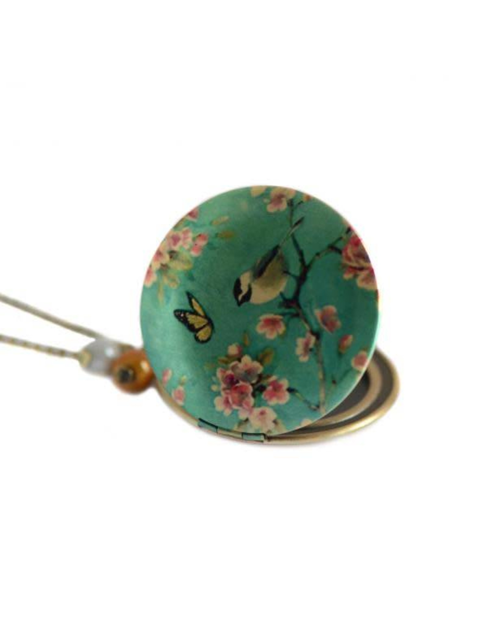 Locket vogeltje & vlinder