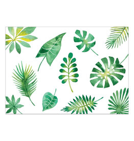 Postkaart tropical leafs