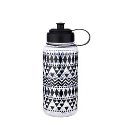 Waterfles 1l geometrisch
