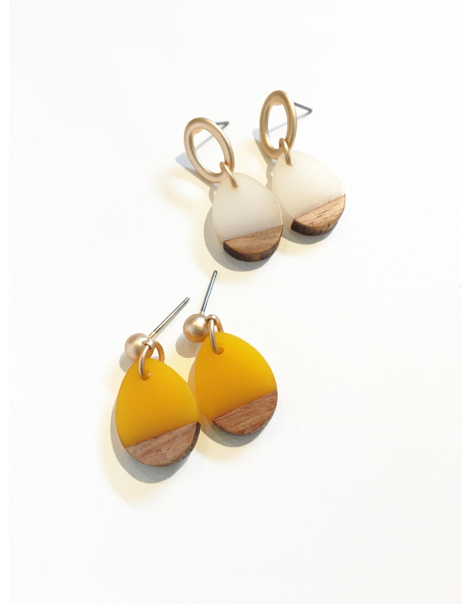 oorbEllen hars&hout druppel klein