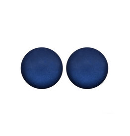 oorbEllen stekers 12mm bol blauw mat