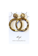 oorbEllen acryl rond jungle