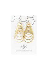 Hangers goudkleurig cirkels verticaal