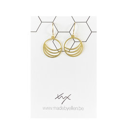 Hangers goudkleurig bol klein