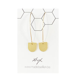 Hangers goudkleurig afgerond klein